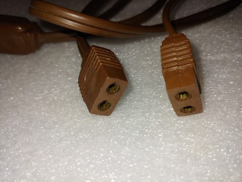 2 Vintage Salton Hotray Original Brown Power Cord Replacenents 70