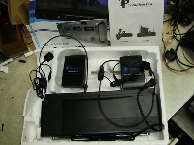 Technical Pro WM-240 Professional VHF Wireless Microphone System dual headset
