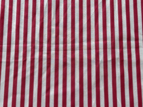 vintage USA fablic ラグ 2.2 Yds 1950s Vintage Textured Fabric, Flowers Stripes