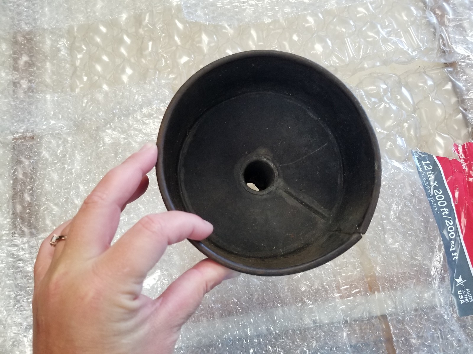 Large Old Metal Farm Funnel
