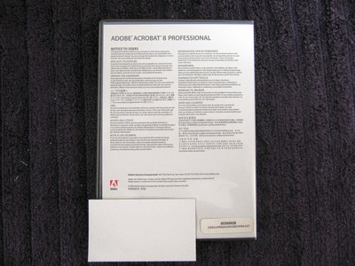 Adobe Acrobat 8 Professional for Windows - Full Version/Genuine - P/N# 90069628