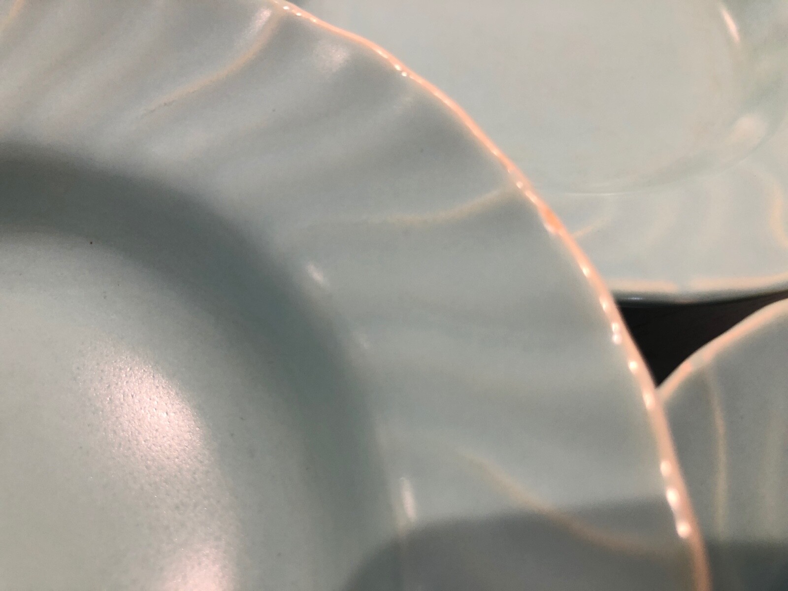 3  FRANCISCAN CORONADO FRUIT BOWLS AQUA Aqua Gloss 6