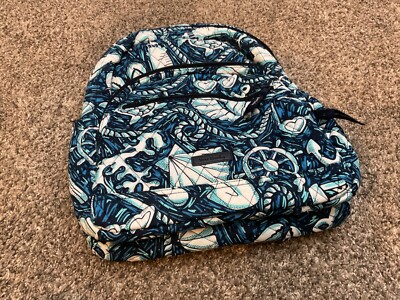 VERA BRADLEY Essential Backpack - Shore Enough - Seashell - Nautical - NO TAG
