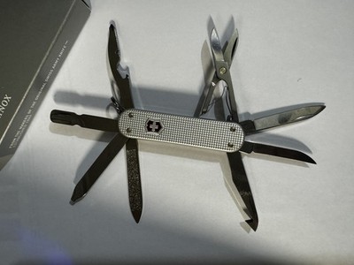 Victorinox Mini Champ Silver Alox - Swiss Army Pocket Knife