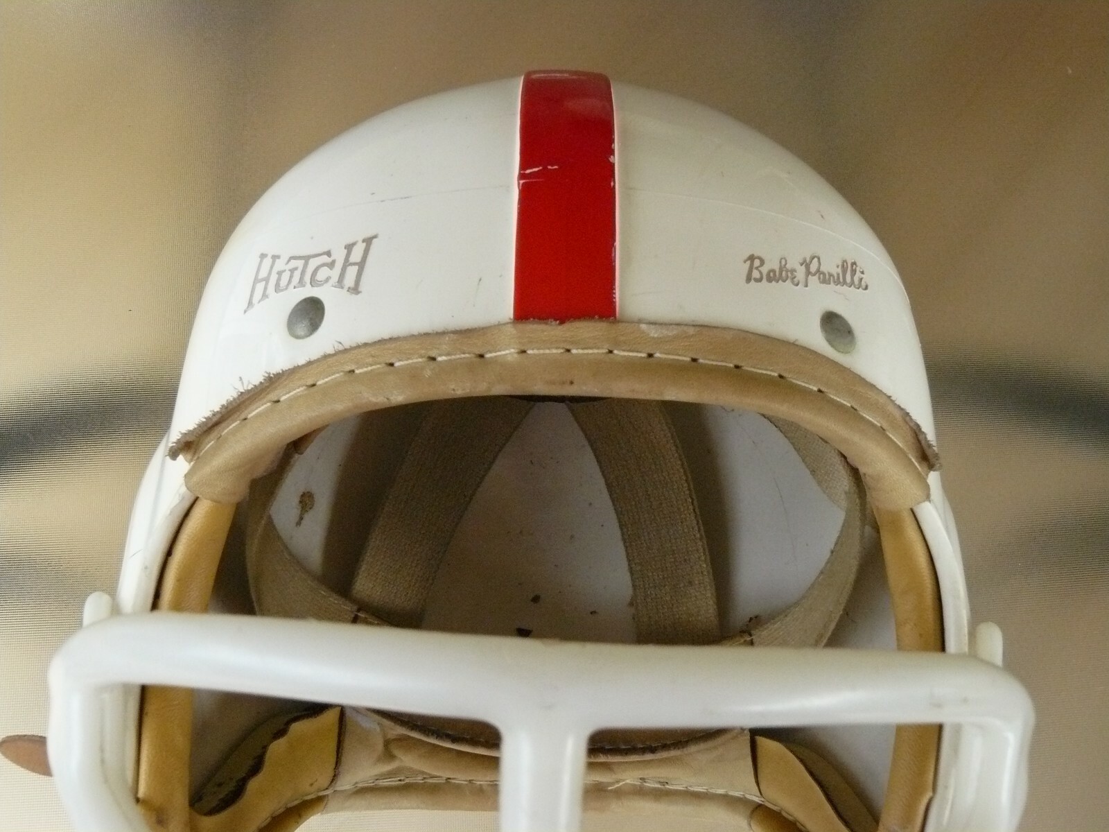 HUTCH BABE PARILLI VINTAGE FOOTBALL HELMET