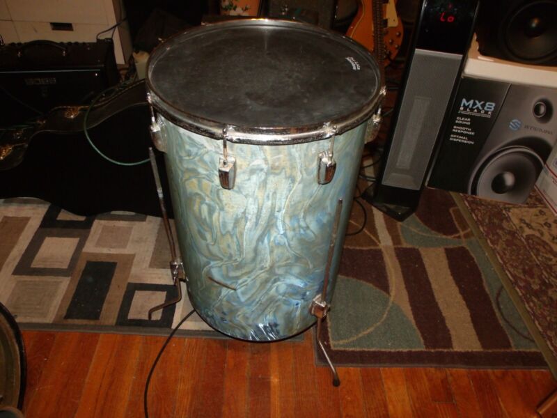 Vintage Ludwig / WFL Cocktail Bass Drum 24" x 16" floor tom conversion