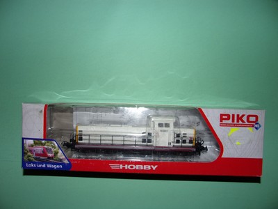 PIKO locomotive diesel BB66000 livrée ''PICHENOT BOUILLE'' blanc 96128 NEUF