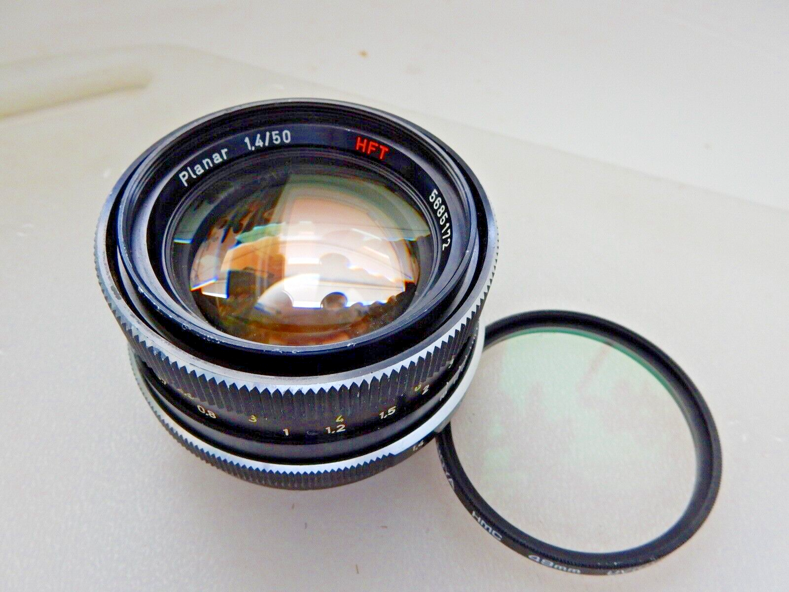 Carl Zeiss HFT Planar 1.4/50mm Rollei QBM Mount West Germany Carl Zeiss HFT Planar 1.4/50mm Rollei QBM Mount West Germany