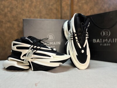 Balmain paris unicorn sneakers White Black colour 41 To 44 Size 
