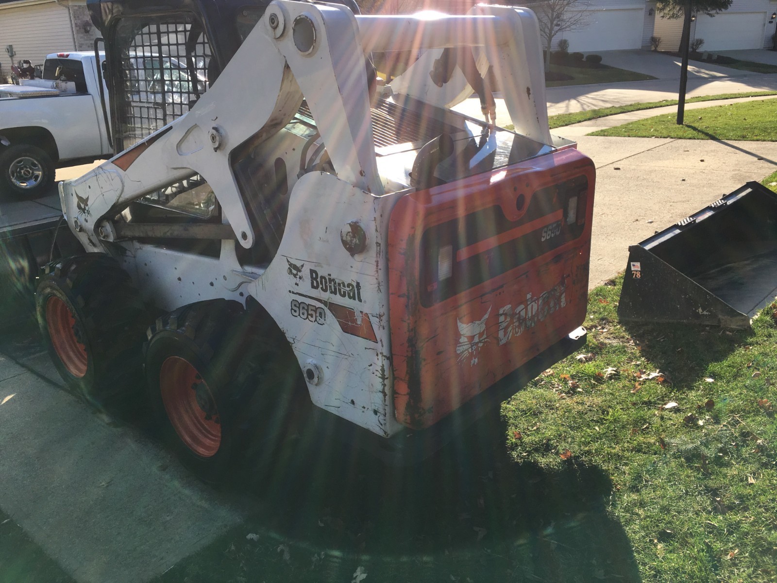 2017 BOBCAT S650 SKID STEER LOADER 3200 HOURS AFTERMARKET FULL CAB/HEAT USED