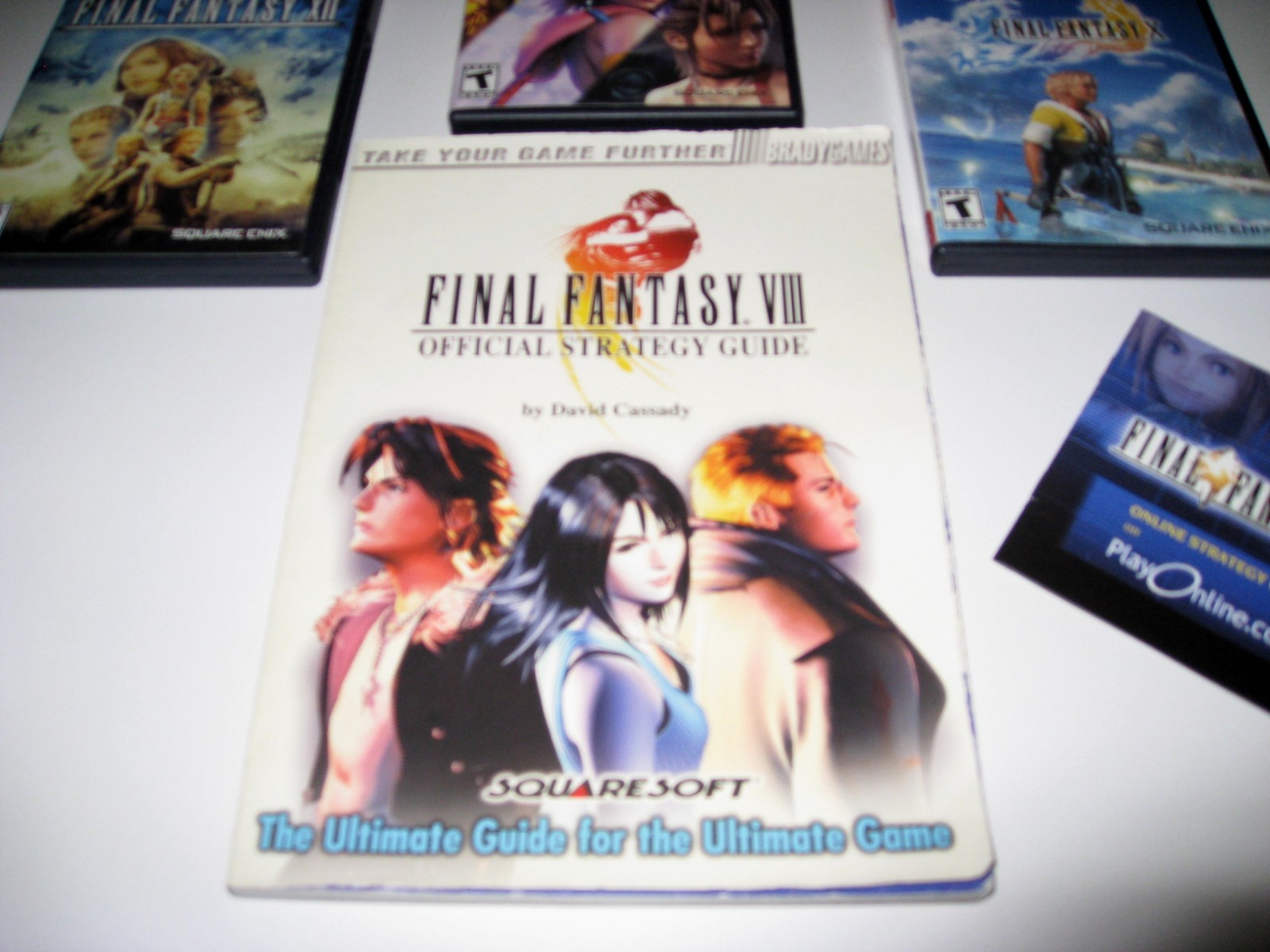 Final Fantasy VIII Strategy Guide plus 3 Sony Playstation 2 Final Fantasy Games
