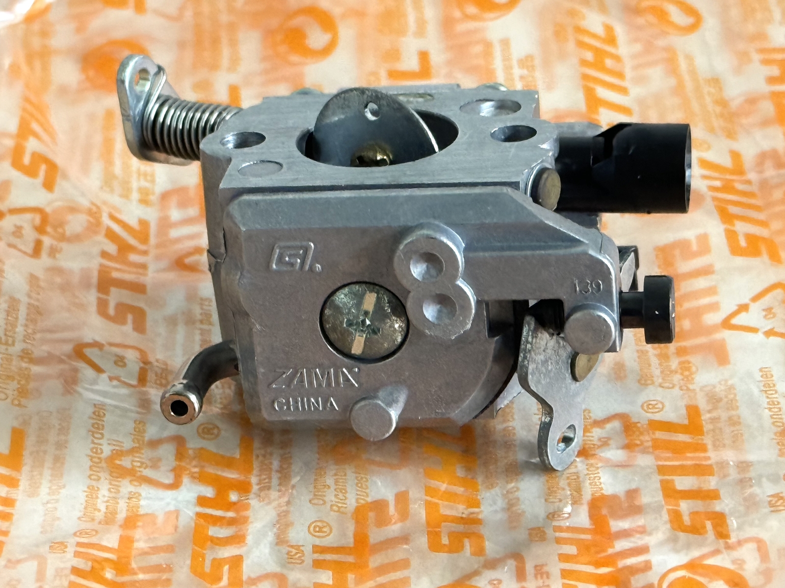 STIHL OEM ZAMA CARBURETOR 1129 120 0654 C1Q-S127 MS200 MS200T 020T REPLACES 0653 - Picture 6 of 8