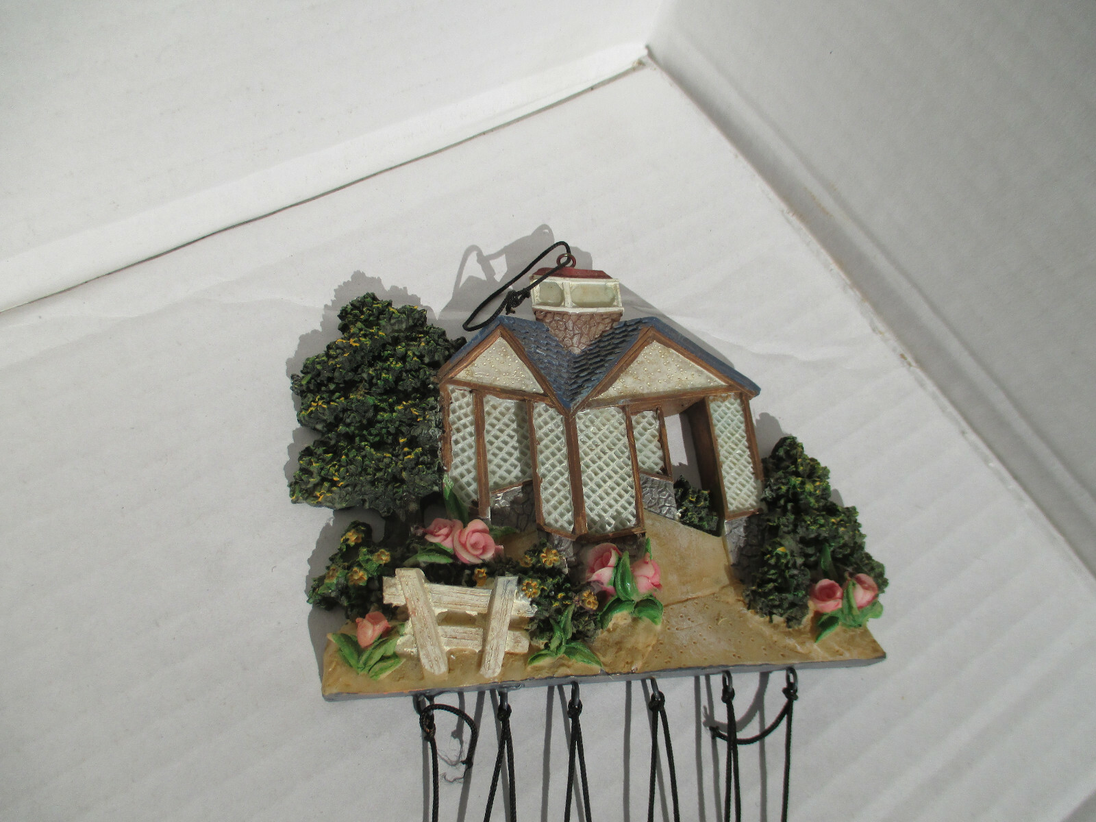 Gazebo Roses Windchime Summer Garden Decorative