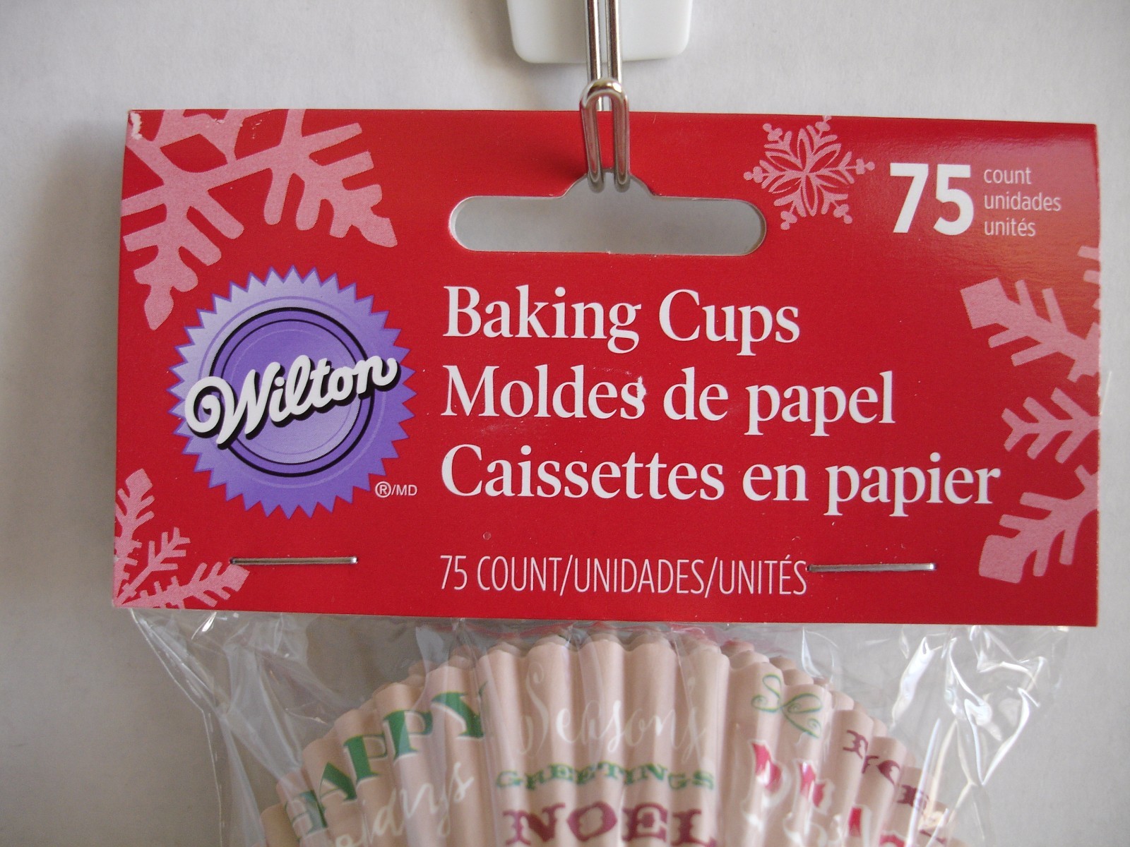 Wilton Santa's Favorite Treats Standard Baking Cups, 75 Count, Brand New