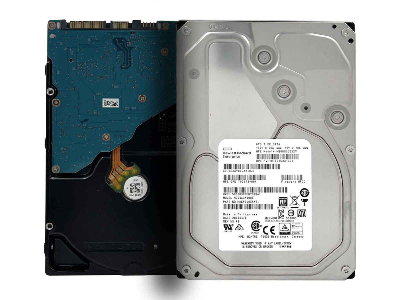 HP/Toshiba 6TB 128MB MG04ACA600E 7200RPM SATA 6.0Gb/s 3.5