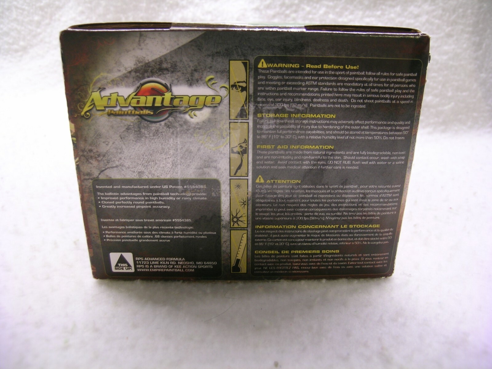 RPS .68 Caliber Advanced Formula Paintballs 500 Count Orange Fill