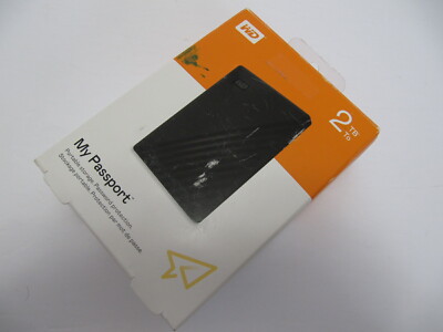 WD My Passport 2TB Portable External Hard Disk Drive Storage HDD for Windows PC