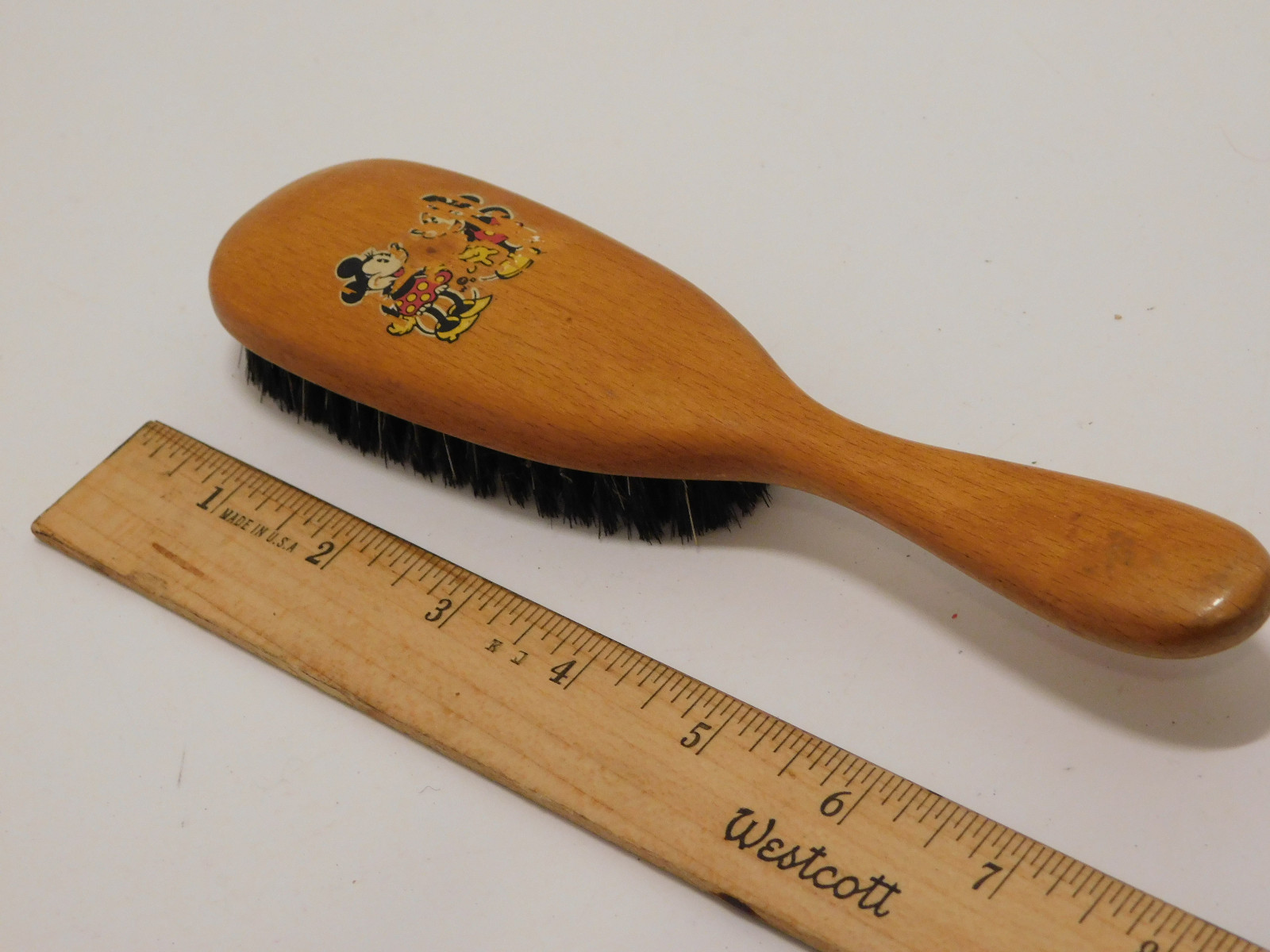 Vintage Hughes USA Brush decal Mickey Mouse n Minnie Dancing