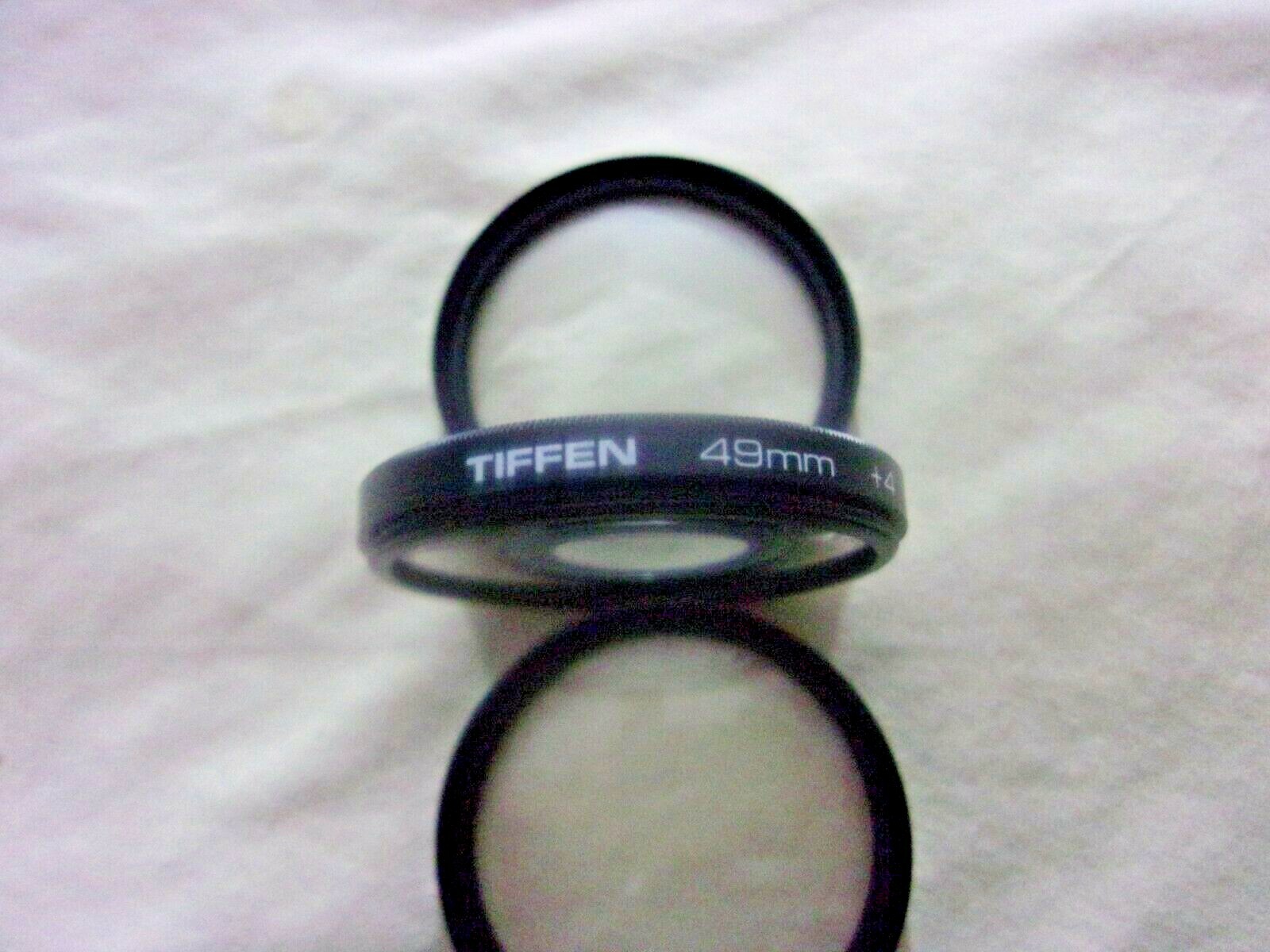 49mm Tiffen +1 +2 +4 Close Up Lens Set kit With Case EXCELLENT CONDITION