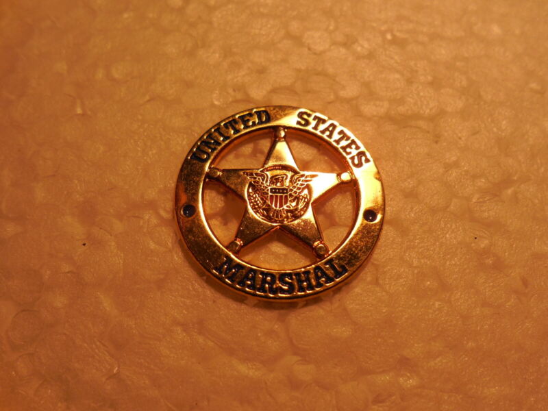 LAW ENFORCEMENT THEMED LAPEL PIN/TIE TACK - UNITED STATES MARSHALL