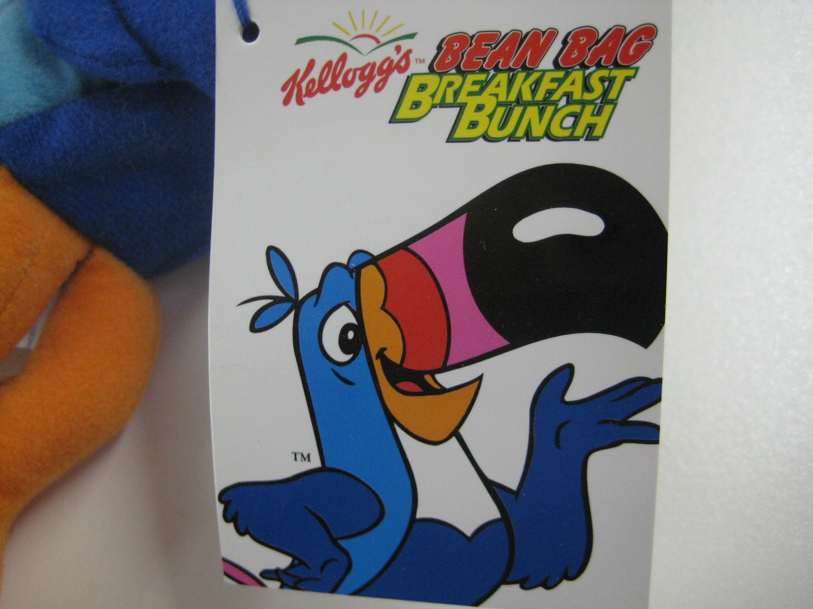 Kellogg's TOUCAN SAM Fruit Loops Advertising Bird BeanBag Breakfast Bunch