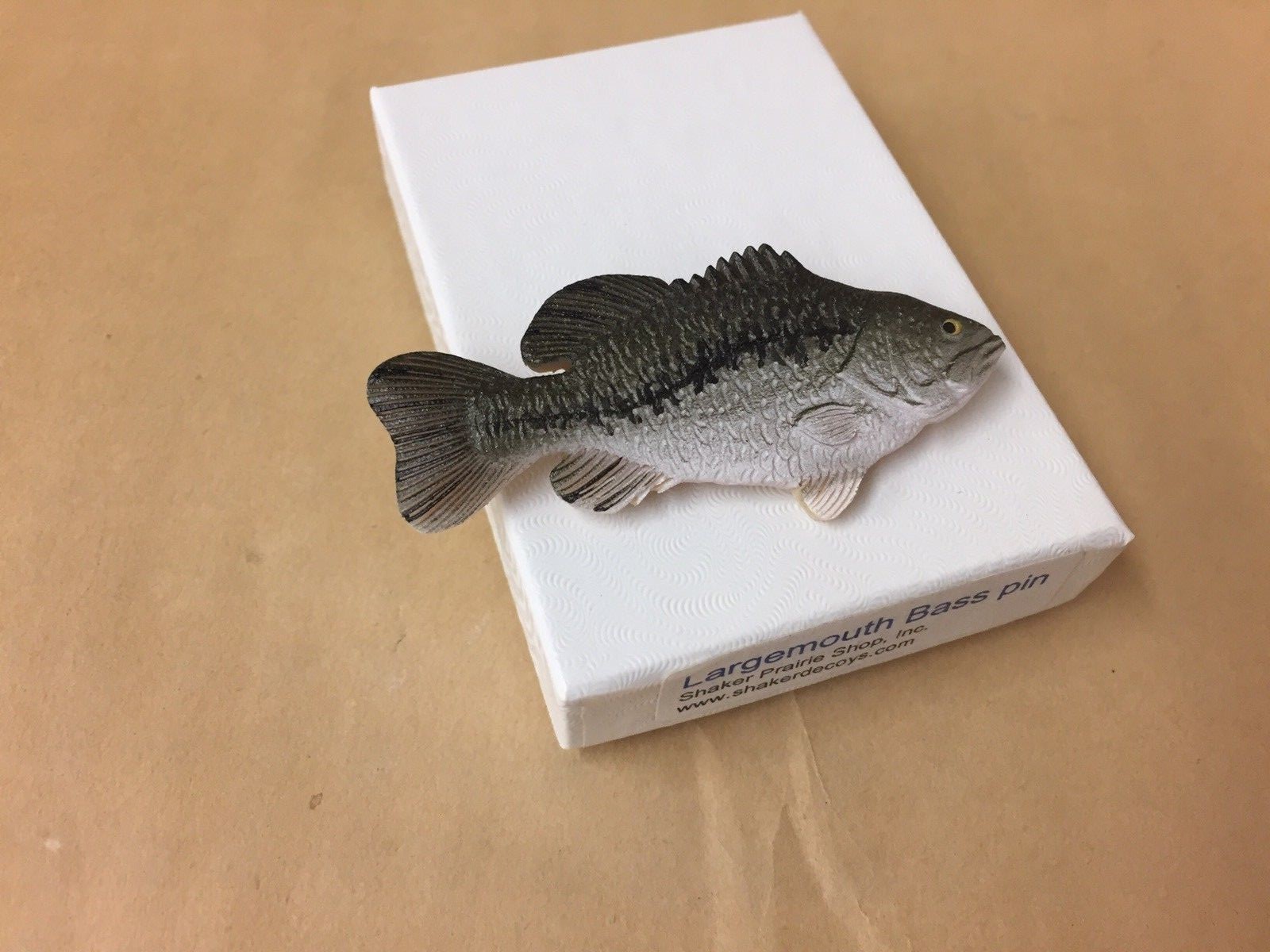 Largemouth Bass Lapel Pin/Hat Pin with gift box