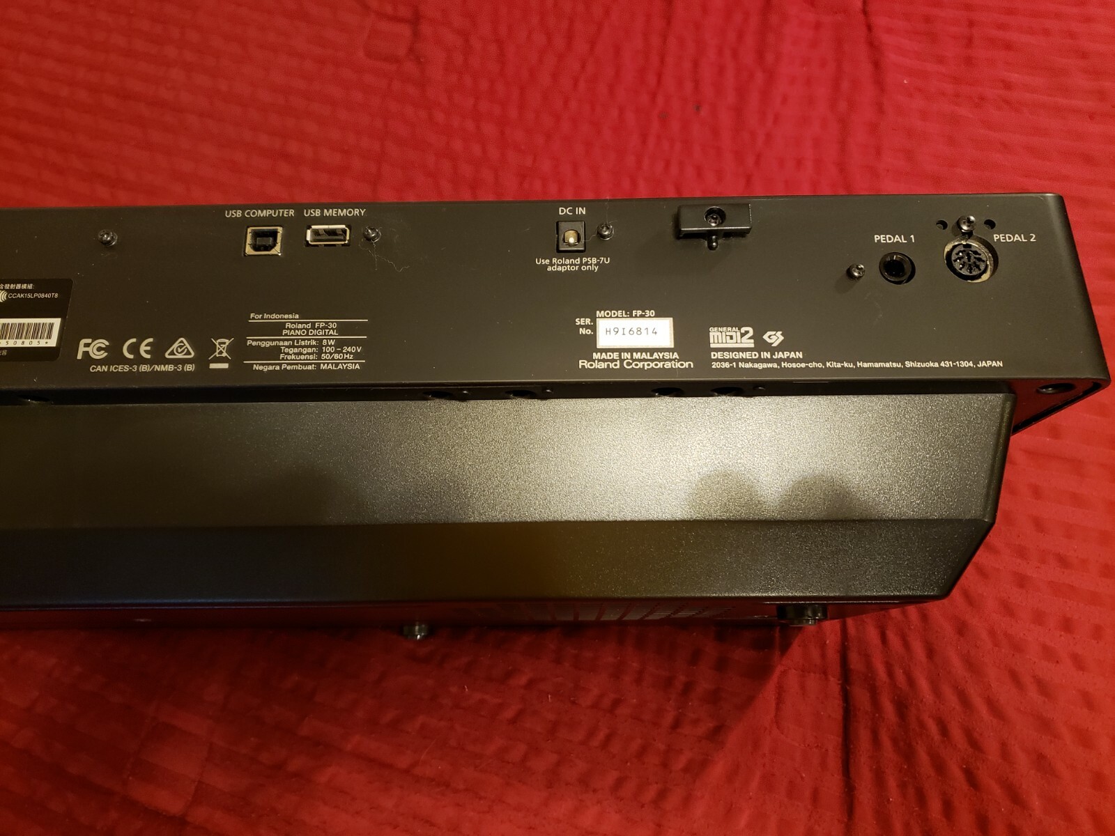 Roland FP-30 88-Key Digital Piano Keyboard - Black