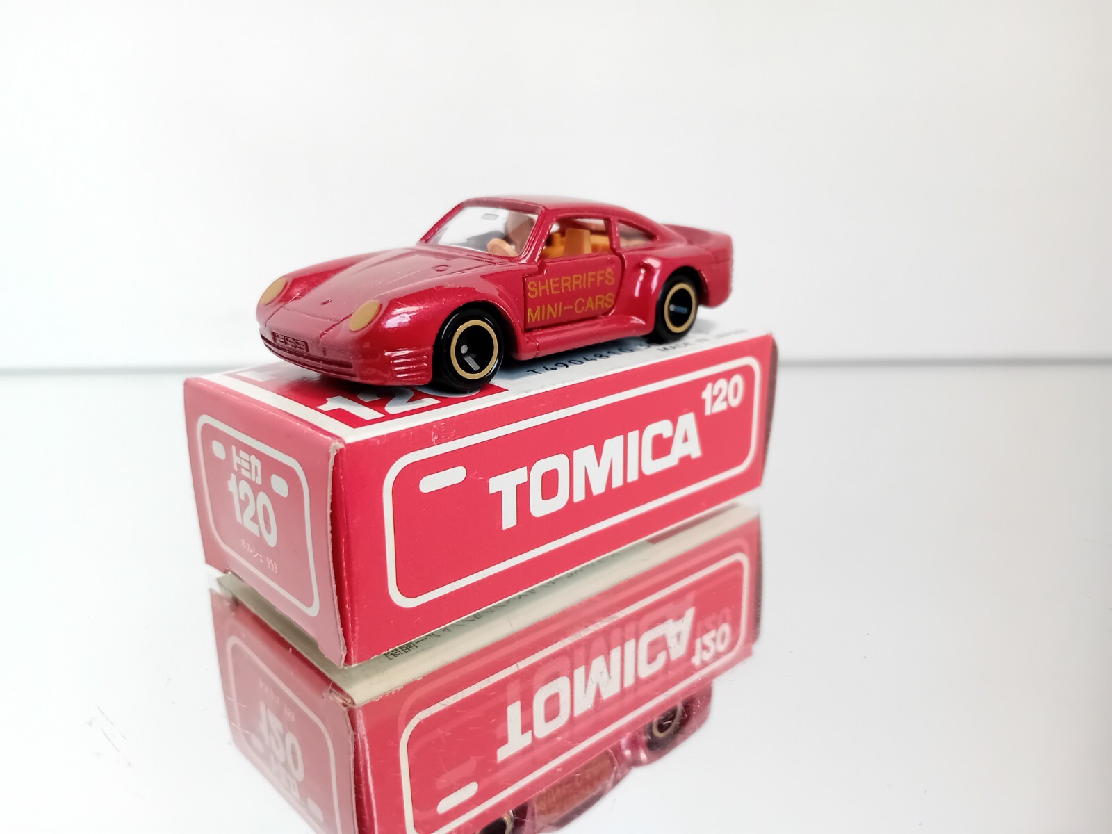 トミカ PORSCHE 959 黒 SHERRIFFS ポルシェ 箱付 日本製 TOMICA