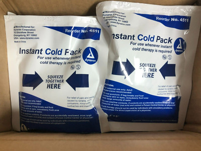 Dynarex Instant Cold Packs 24 Count 4'' x 5''