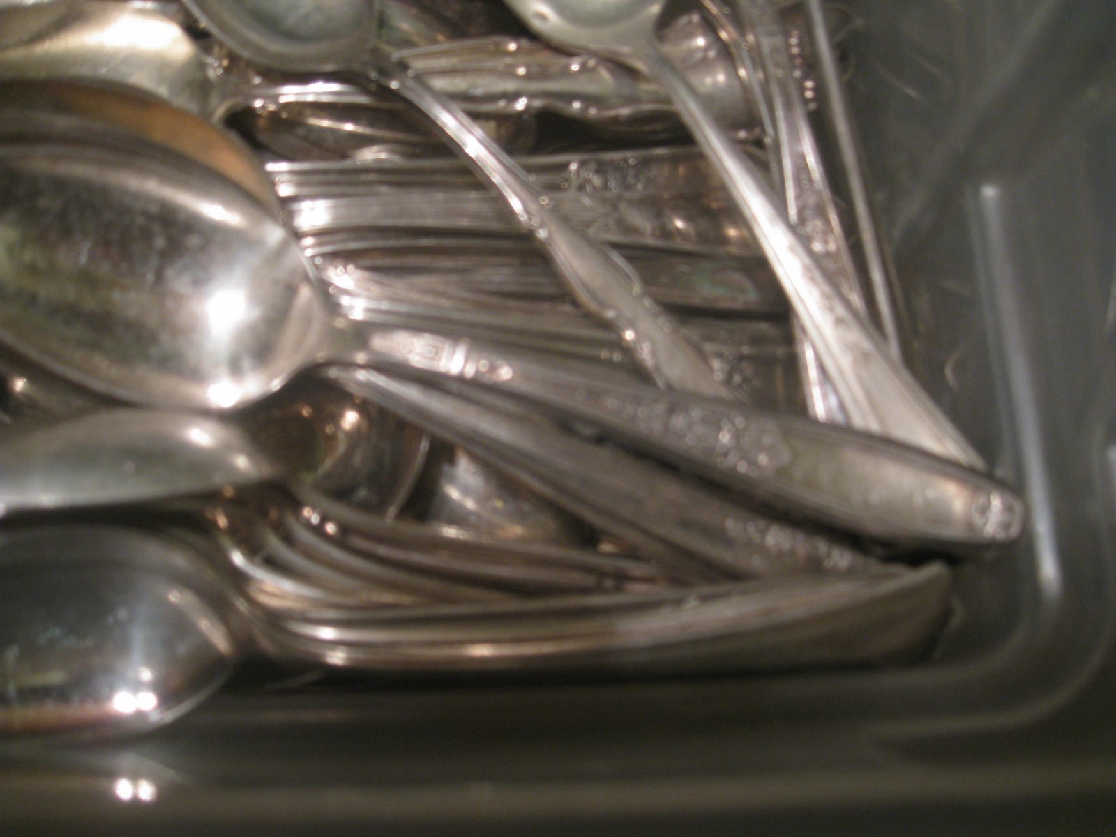 25 silver plate tea  spoons for crafts or use