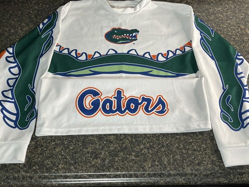 Vintage Florida Gators Shirt Men's White Chomp Long Sleeve