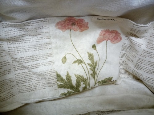 BESPOKE DUTCH HOUSES TAPESTRY CARPET BAG MARY POPPINS STYLE ORIGINAL GIFT