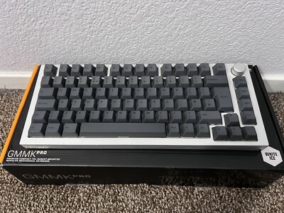 Glorious Gaming GMMK Pro RGB Keyboard Barebones ISO White Ice | w/ Switch & Keys