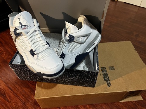 Nike Air Jordan 4 Retro Midnight Navy Blue White Gray DH6927