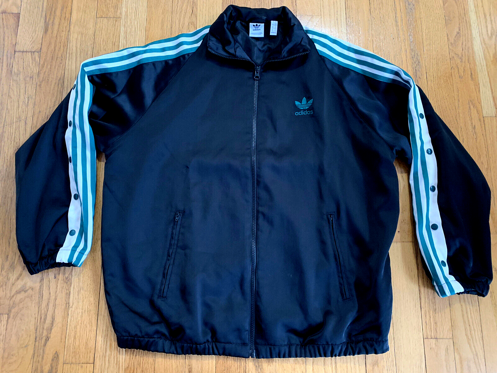 SUPER RARE! Vintage 80s 90s Adidas Trefoil Tear Off Sleeve Style Track Jacket ML SUPER RARE! Vintage 80s 90s Adidas Trefoil Tear Off Sleeve Style Track Jacket ML