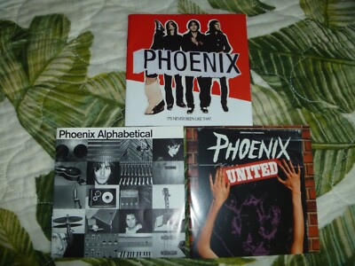 LOT 3 RARE CDs PHOENIX UNITED ALPHABETICAL NEVER BEEN LIKE THAT LYRICS ALT ROCK