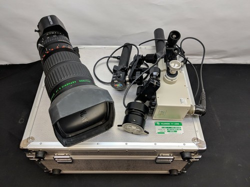 Fujinon Aspheric TV Broadcast Lens, Case, Controls, Cables, And Mounts Included