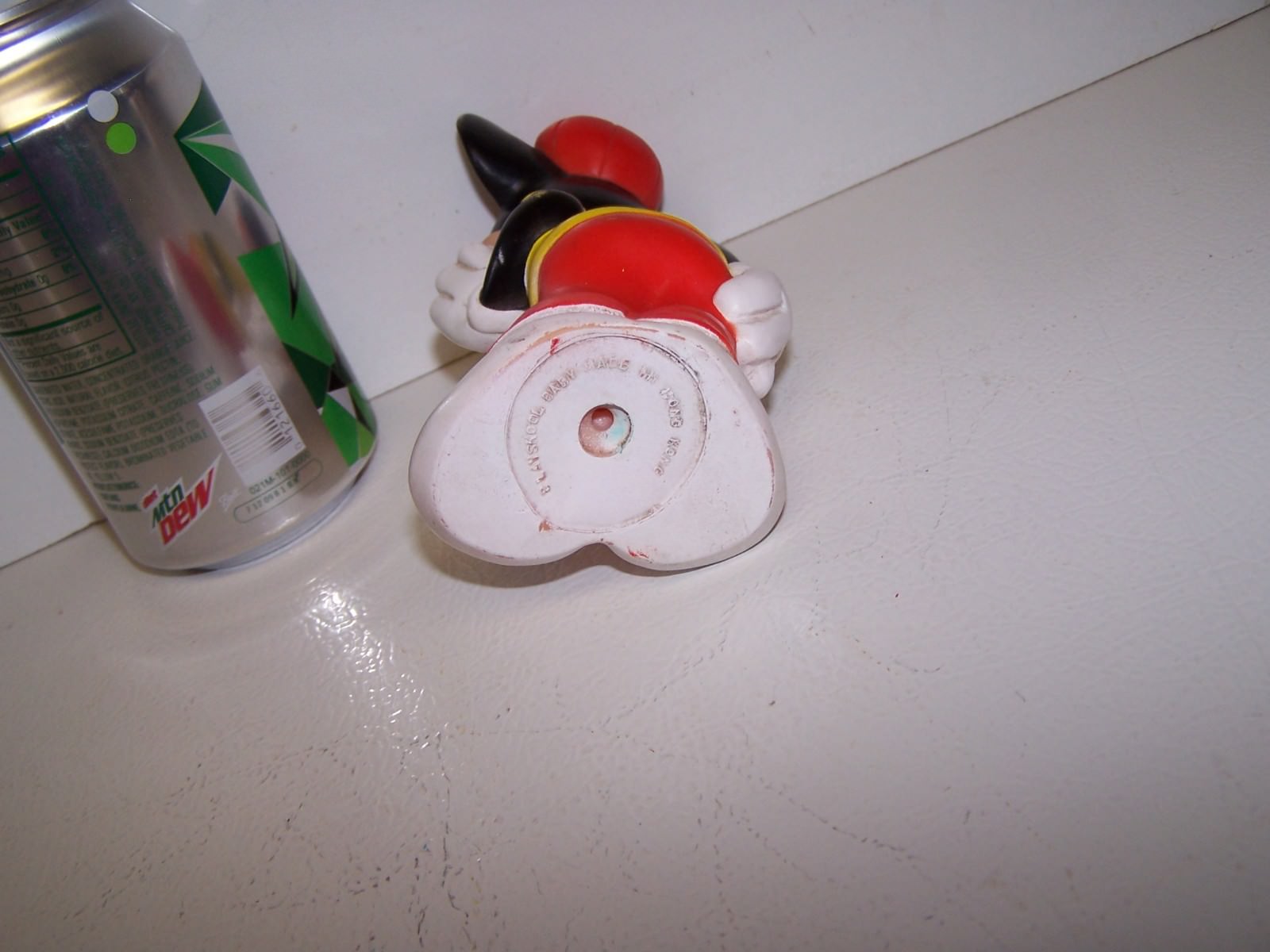 Vintage Mickey Mouse rubber toy by Playschool Baby