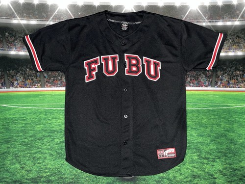 Vintage FUBU Sports Baseball Jersey Youth Logo Stitched Used