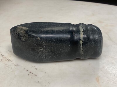 Native American Modern Grooved Stone Axe Head Tool 5 1/2  x 2 1/4 