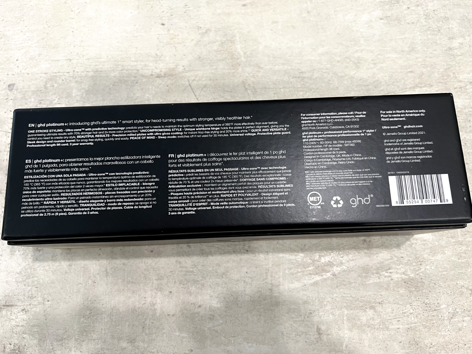 GHD - Platinum + Professional Performance - 1" Smart Styler - Black 