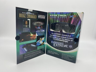 X3d Star Trek Extreme 3D System + Star Trek Bridge Commander 2002 New/ Sealed