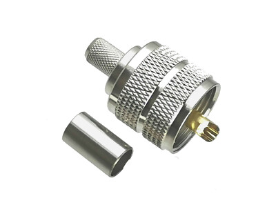 Connector UHF PL259 SO239 MiniUHF Crimp RG316 RG174/ RG58 RG142/RG8X/RG5 RG6/RG8