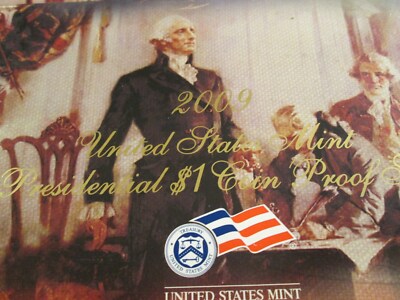 2009 US $1 PRESIDENTIAL PROOF SET FROM OUR VAULT 4 COIN SET       091