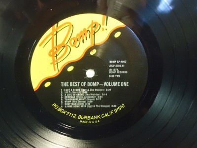 The Best Of Bomp Volume One - Vinyl LP - 1978 - Bomp! Records