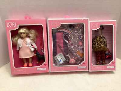 BATTAT  6'' LORI DOLL NADINE & PUPPY NIX - HIKING ACCESSORIES- I SPOT YOU OUTFIT