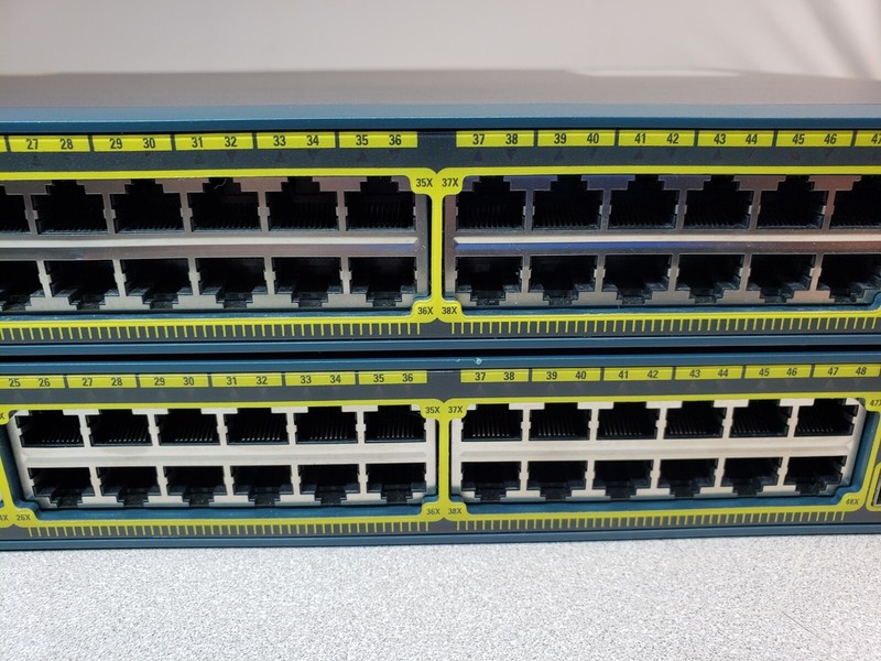 Cisco Catalyst 2960-S WS-C2960S-48TS-L 48-Port Gigabit Ethernet Switch (LOT x2)