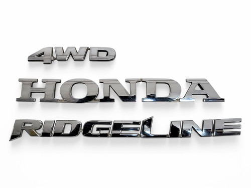Honda Ridgeline 06-14 Emblem Logo RIDGELINE 4WD HONDA Rear Trunk, 75722-SJ