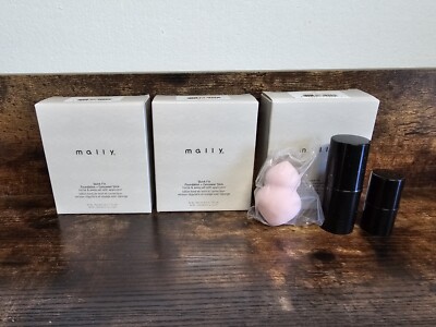 3 Mally Quick Fix Foundation & Concealer Stick Home & Away Kit - FAIR -lot Of 3