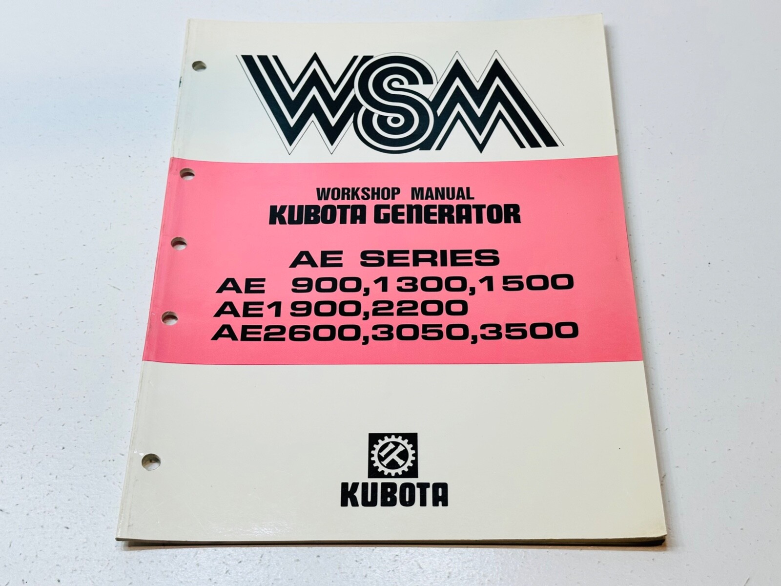 OEM Factory Kubota Service Repair Shop Manual WSM AE
